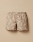 Costume Boxer Uomo con Coulisse – Fantasia Tropicale Estiva - Palme Beige