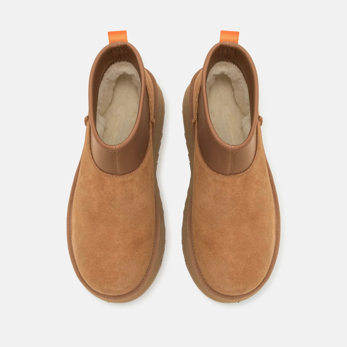 UGG Classic Mini Dipper Chestnut stivaletti donna in pelle scamosciata e montone marrone chestnut, dettaglio interno