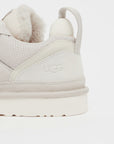 UGG Lowmel Ceramic sneakers donna in pelle scamosciata bianco, vista dall'alto
