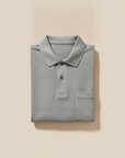 Polo Uomo con Taschino – Dettaglio Pratico e Casual - Grigio Melange