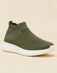 Sneakers Uomo in Tessuto Knit – Leggere e Traspiranti Ultra Comode - Verde Militare