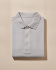Polo Uomo Premium Filo di Scozia – Cotone Pregiato Setoso - Grigio Perla