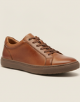 Sneakers Uomo Casual in Pelle Marrone – Eleganza Calda e Versatile - Nocciola