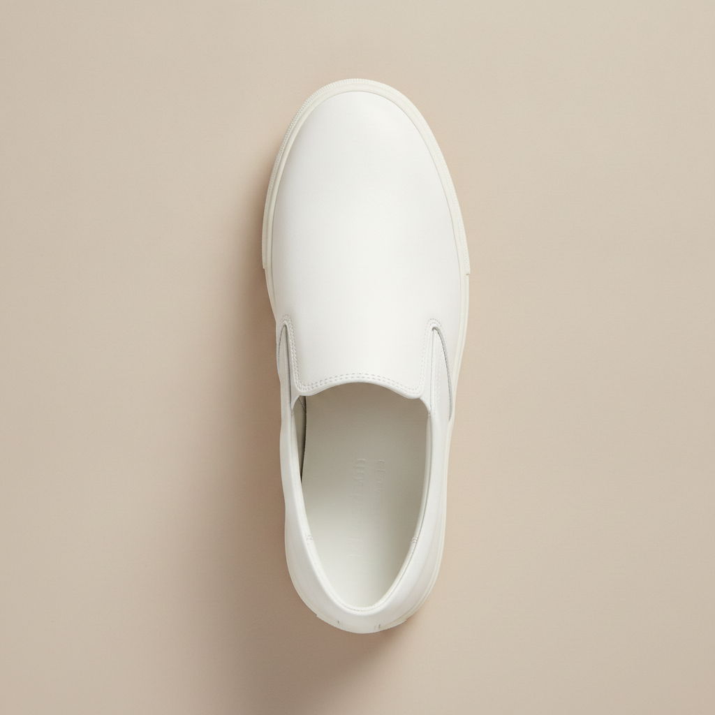 Sneakers Uomo Slip-On in Pelle – Senza Lacci Eleganti e Comode - vista dall'alto