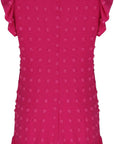 Chloé Abito Donna – Abito Midi Scollo a V Maniche Corte Volant Taglio A-Line Estate
