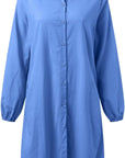 Giada Abito Donna – Abito Camicia Maxi Taglio Fluido Collo Classico Casual Estate