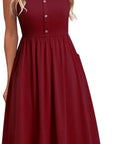 Vestito Sofia Donna – Vestito A-Line Scollo Schiena Nuda Spalline Regolabili Elegante Estate