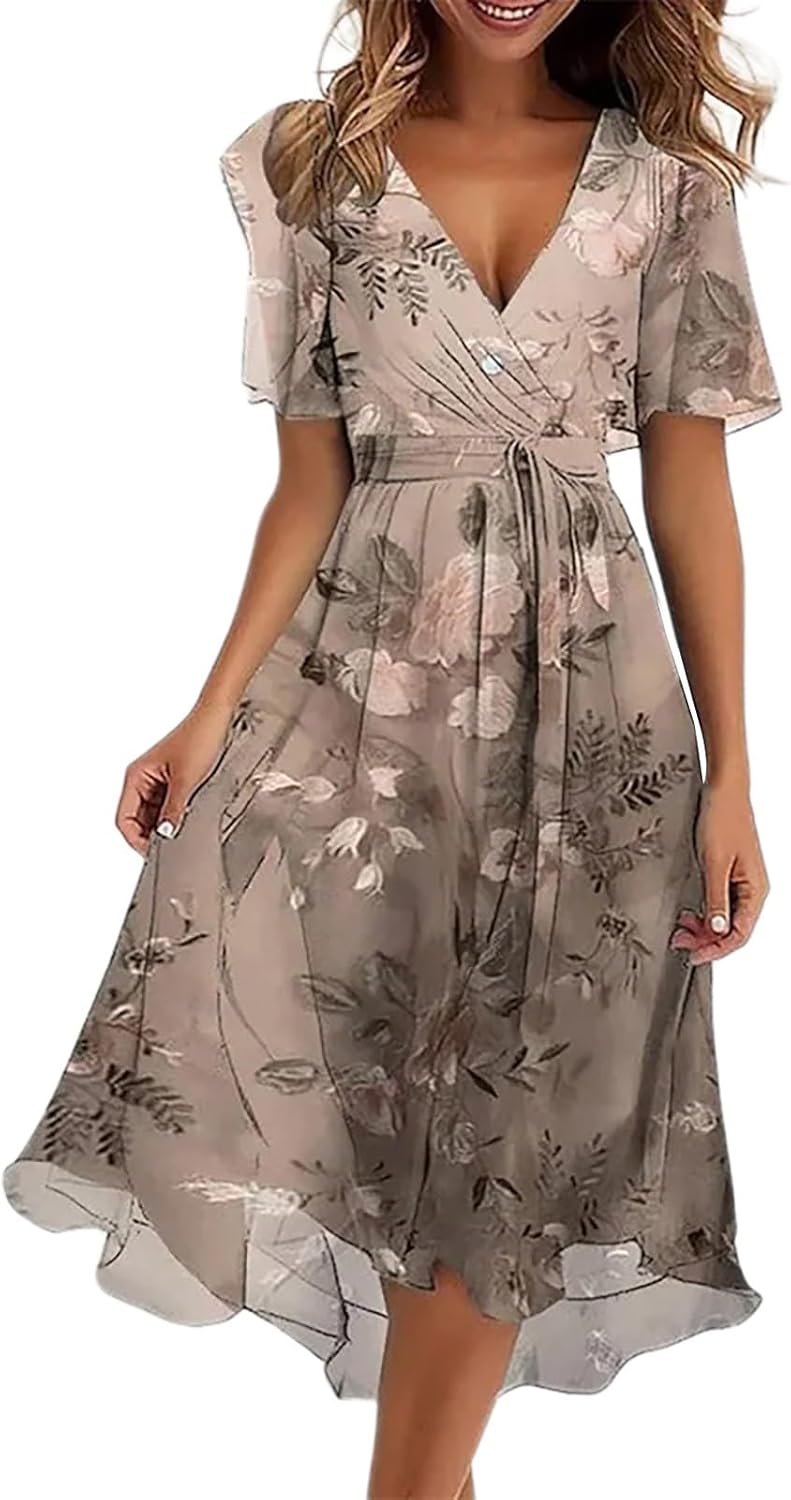 Élodie Vestito Estivo Donna – Vestito A-Line Senza Maniche Leggero e Casual