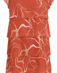 Aurora Abito Donna – Abito Floreale Bohemien Midi Volant Taglio Fluido Estate
