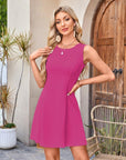 Vestito Lina Donna – Vestito Mini con Spalline Girocollo Taglio Aderente Elegante Y2K Estate
