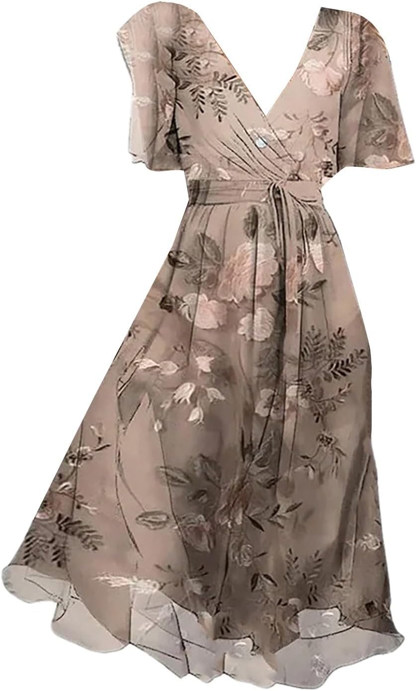 Élodie Vestito Estivo Donna – Vestito A-Line Senza Maniche Leggero e Casual