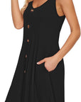 Gabbie Robe Été Donna – Spalline Sottili, Scollo a V e Tasche, Taglio Fluido Spiaggia