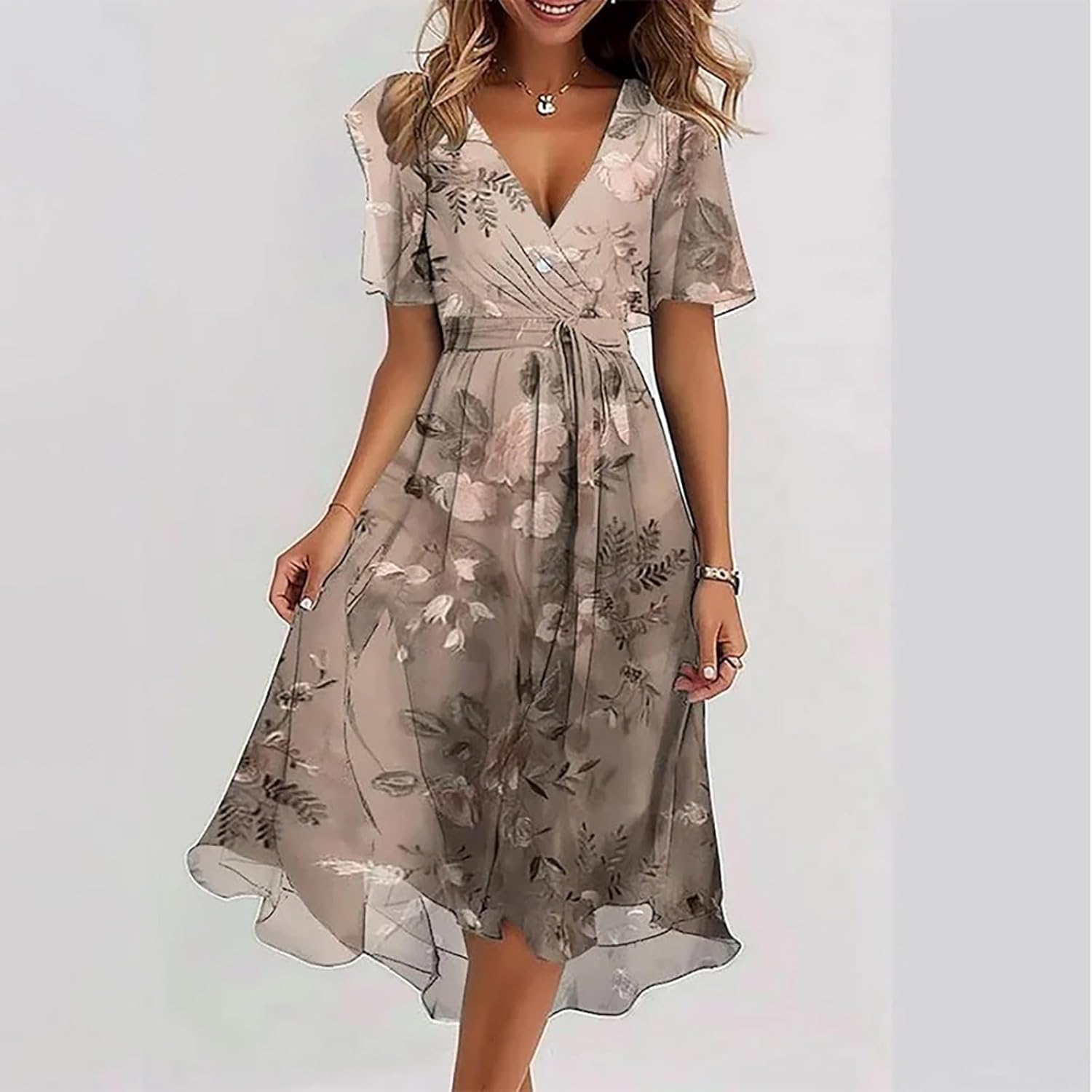 Élodie Vestito Estivo Donna – Vestito A-Line Senza Maniche Leggero e Casual