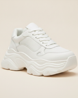 Sneakers Uomo Chunky Suola Alta – Streetwear Urban di Tendenza - vista 3-4