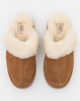UGG Disquette Chestnut sabot donna in pelle scamosciata e montone marrone chestnut, dettaglio interno