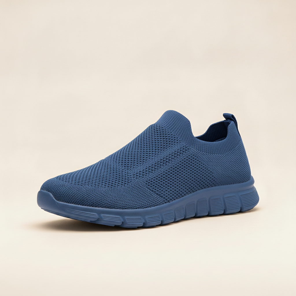 Sneakers Uomo Sportive Leggere in Mesh – Comfort Quotidiano Attivo - Blu