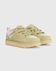 UGG Lowmel Lo Muted Brass sneakers donna in pelle scamosciata ottone, vista frontale