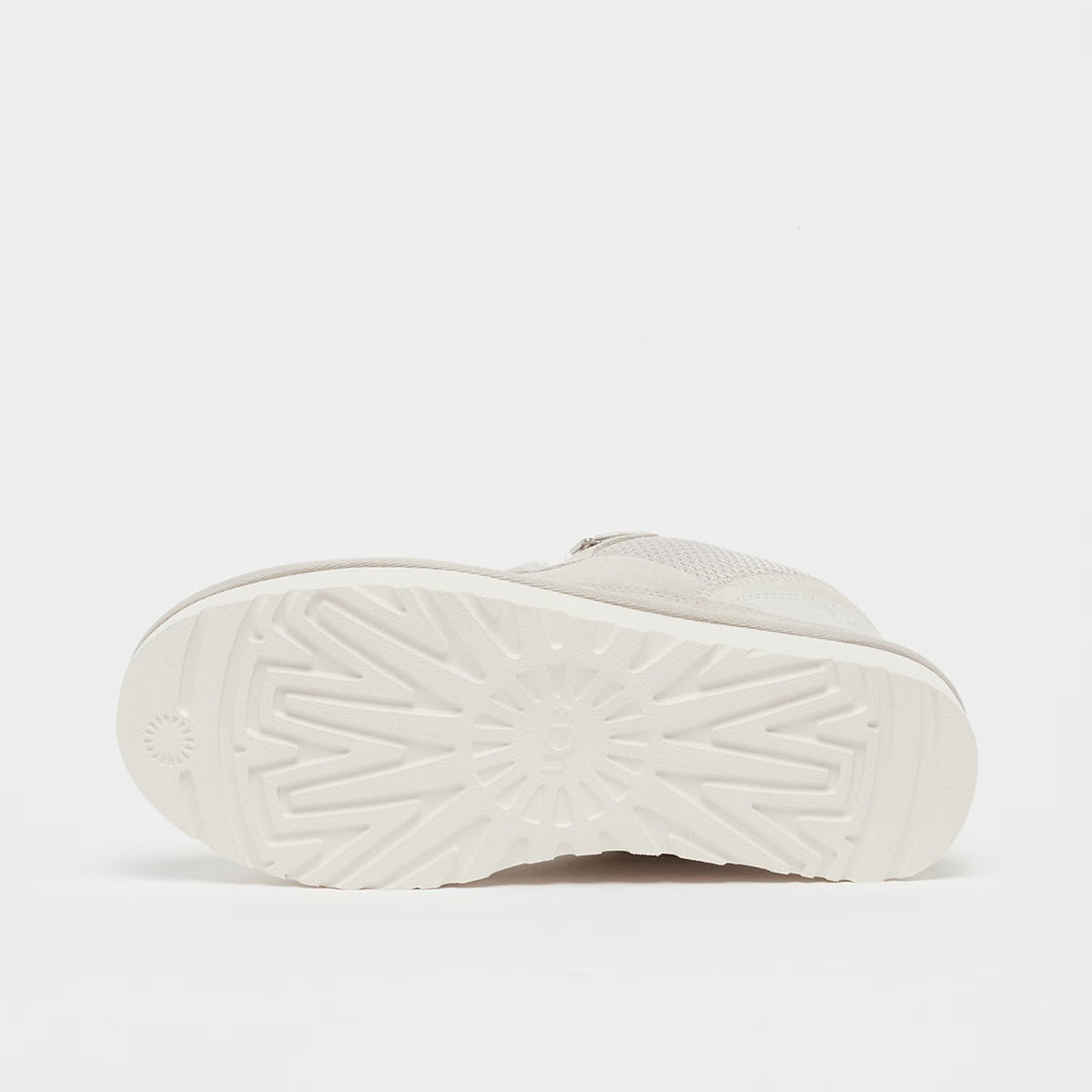 UGG Lowmel Ceramic sneakers donna in pelle scamosciata bianco, vista posteriore