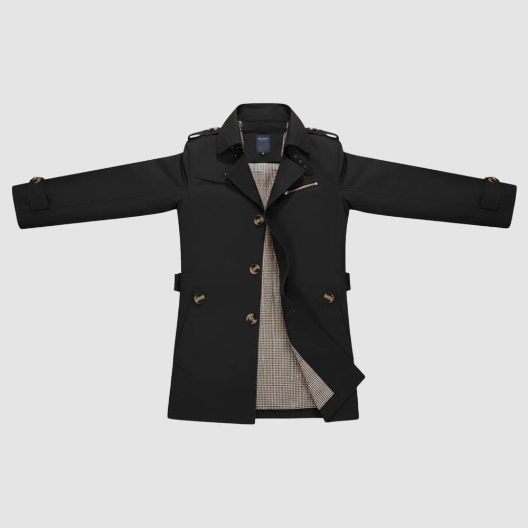 Trench Cappotto Uomo Casual Medio Lungo