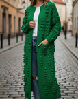 Cardigan Donna Lungo Maglia Spessa Bohémien