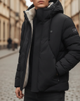 Piumino Uomo Riscaldato con Cappuccio