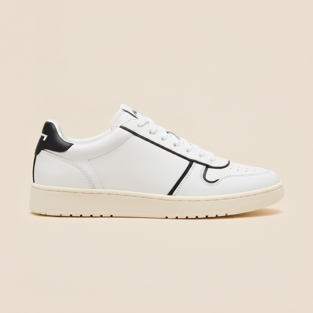 Sneakers Uomo Basse con Dettagli a Contrasto – Design Moderno - vista laterale