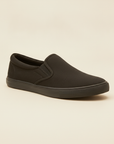 Scarpe Uomo Slip-On in Tela – Mocassino Casual Estivo Senza Lacci - Nero