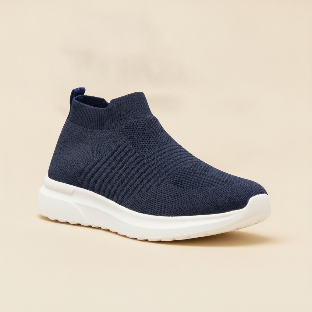 Sneakers Uomo in Tessuto Knit – Leggere e Traspiranti Ultra Comode - Blu Navy