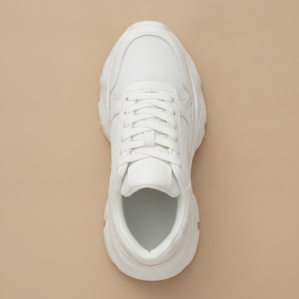Sneakers Uomo Chunky Suola Alta – Streetwear Urban di Tendenza - vista dall'alto
