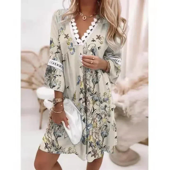 Cassandra Summer Dress - Lightness florel ed Elegance rilassato