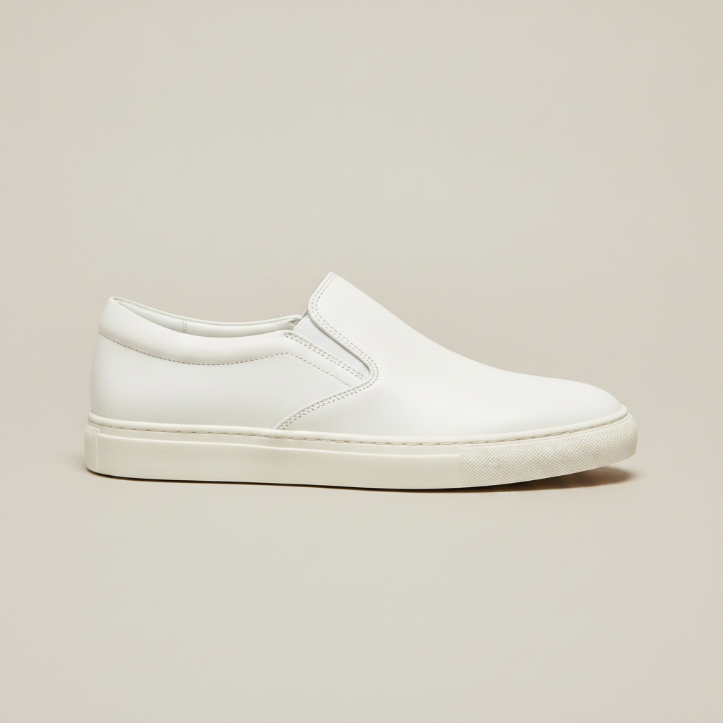 Sneakers Uomo Slip-On in Pelle – Senza Lacci Eleganti e Comode - vista laterale