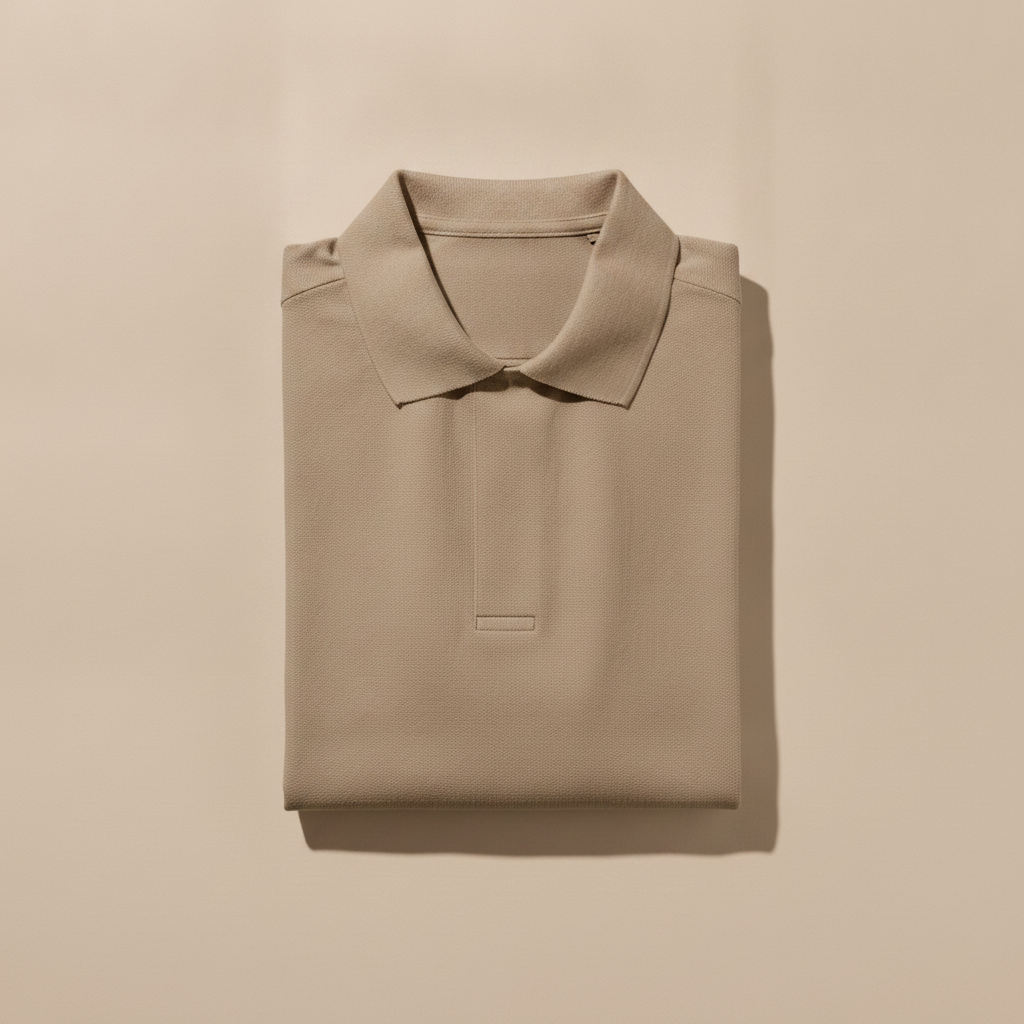 Polo Uomo in Lino Puro – Eleganza Naturale e Fresca - Tortora