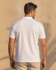 Polo Uomo Tinta Unita Basic – Essenziale Versatile del Guardaroba - vista posteriore