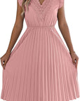 Sabrina Abito Donna – Abito Leopardo Schiena Scoperta A-Line Volant Spalline Estate Elegante