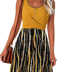 Vestito Estivo Emma Donna – Abito Bohemien Senza Maniche con Stampa Floreale e Tasche