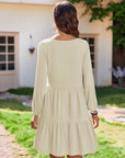 Charlotte Vestito Elegante Donna – Vestito Midi con Scollo a V, Maniche Lunghe a Sbuffo e Tasche
