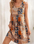Luna Abito Donna – Abito Mini Floreale Senza Maniche Taglio Fluido Boho Estate
