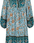 Abito Midi da Donna in Lino Marine – Elegante Camicia con Maniche Corte