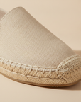 Espadrillas Uomo con Suola in Corda – Tinta Unita Naturale - dettaglio
