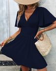 Vestito Midi Sofia Donna – Vestito Cache-Cœur Elegante con Maniche Lunghe