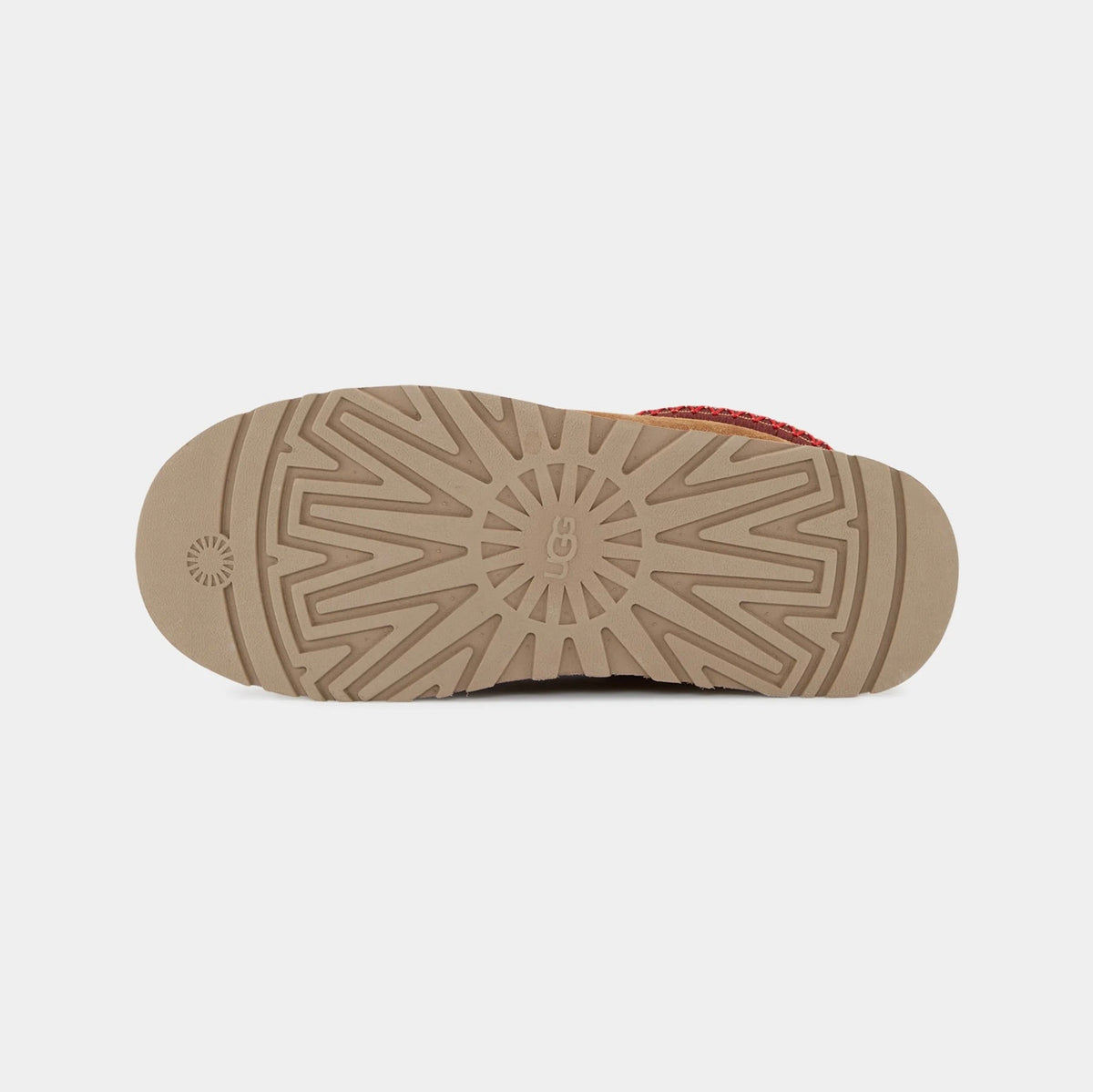 UGG Tazz Chestnut ciabatte platform donna in pelle scamosciata e montone marrone chestnut, dettaglio interno