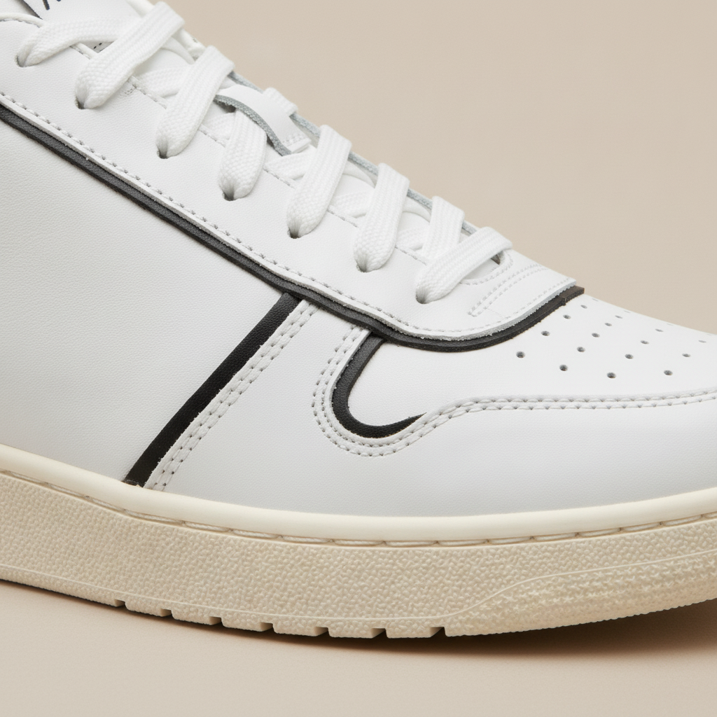 Sneakers Uomo Basse con Dettagli a Contrasto – Design Moderno - dettaglio