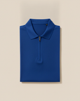 Polo Uomo Slim con Zip – Vestibilità Aderente e Moderna - Blu Royal