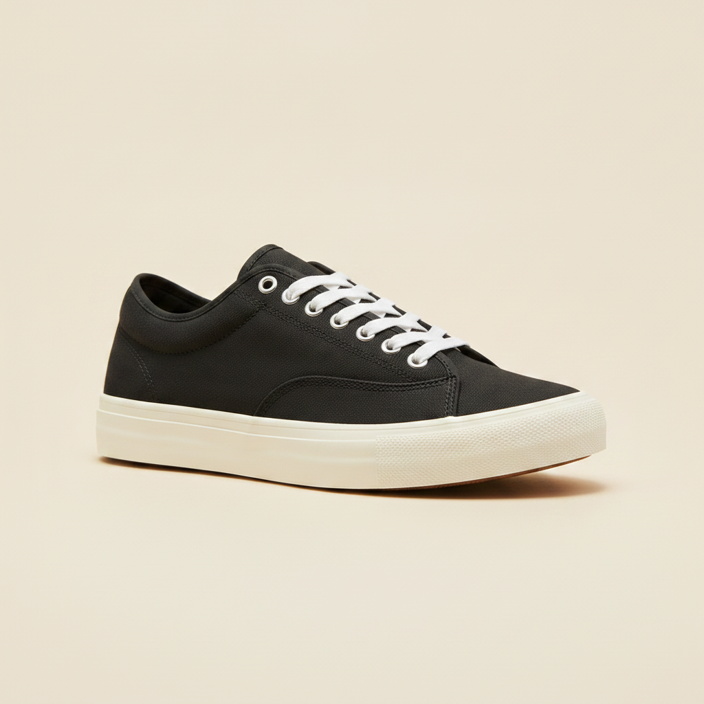 Sneakers Uomo Skate in Tela – Robuste e Casual Streetwear - vista 3-4