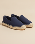 Espadrillas Uomo con Suola in Corda – Tinta Unita Naturale - Blu Navy