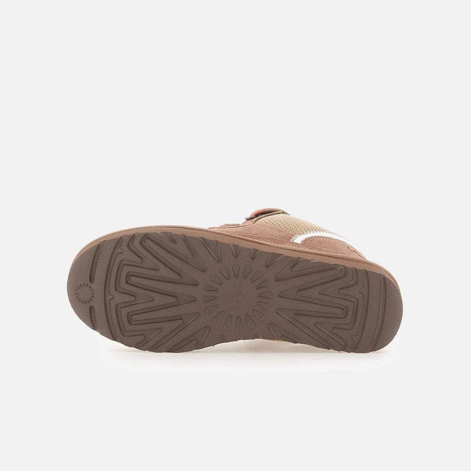 UGG Lowmel Rocky Oak sneakers donna in pelle scamosciata marrone quercia, vista dall'alto