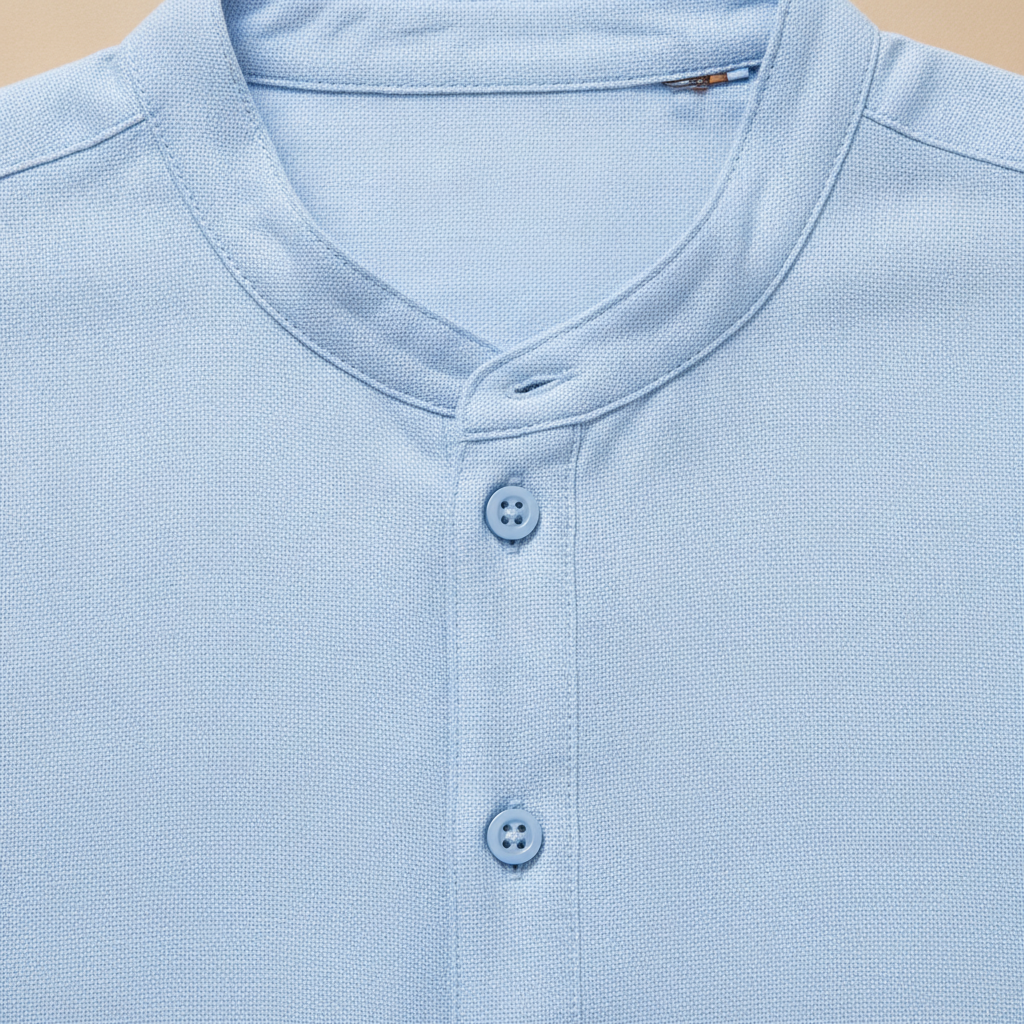 Completo Coordinato Uomo Camicia Popover e Pantaloncini - dettaglio