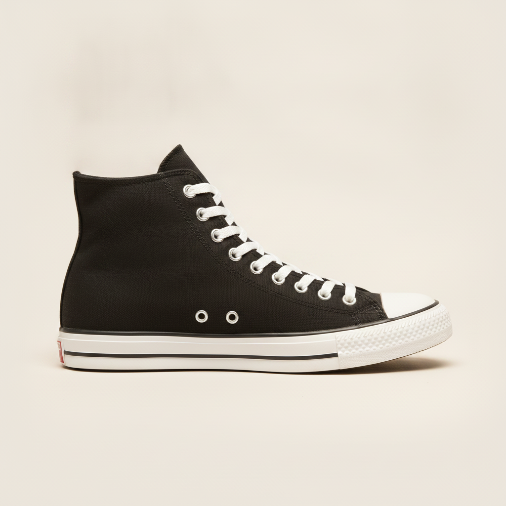 Sneakers Uomo Alte in Canvas – Casual Urbane Senza Tempo - vista laterale