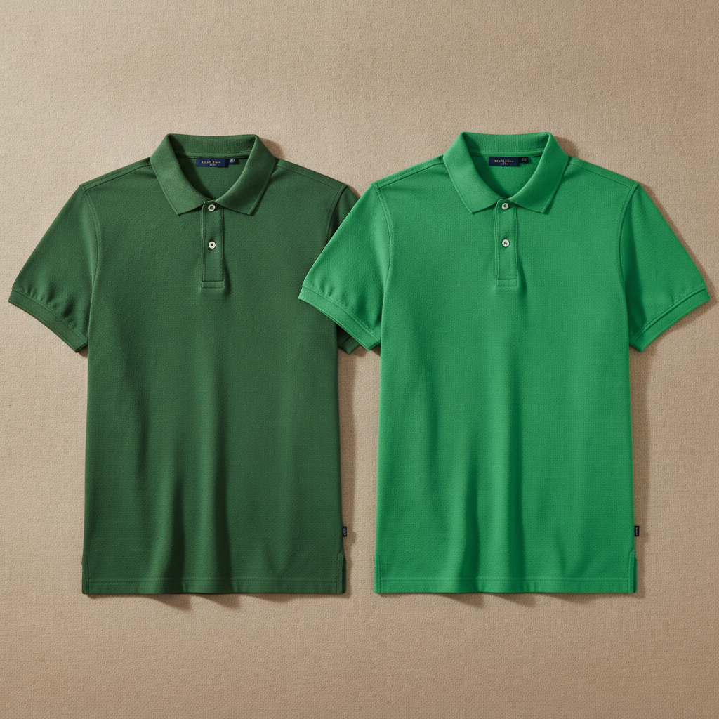 Polo Uomo in Piqué con Colletto Ampio – Stile Classico Premium - Verde Prato