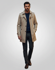 Trench Cappotto Uomo Casual Medio Lungo